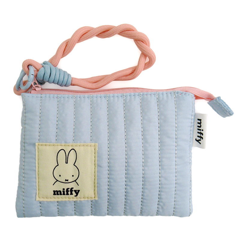 miffy ポップカラーヌビポーチ 横 BL(ミッフィー)